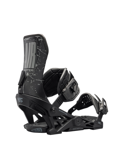 Mens snowboard bindings. Airmaster 2025 in black. #YES snowboards. 2025.